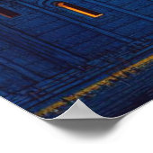 Starry Night Leaning Tower von Pisa Italien Poster (Ecke)