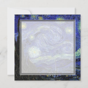 Starry Night leere Einladungen