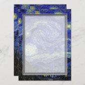 Starry Night, leere Einladungen. Einladung (Vorne/Hinten)