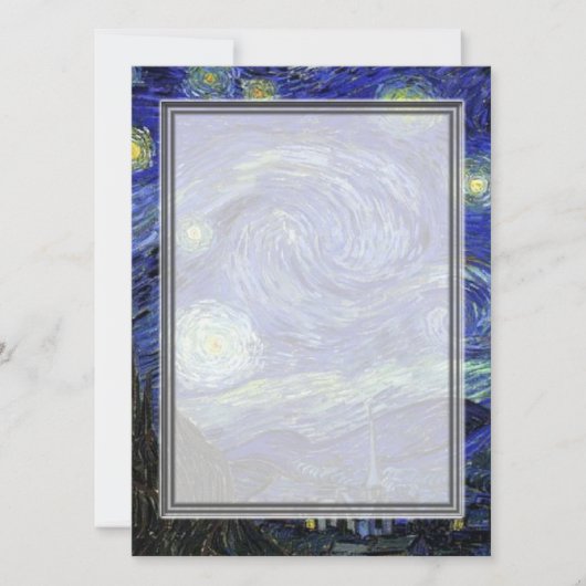 Starry Night, leere Einladungen. Einladung (Vorderseite)