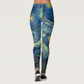 Starry Night Leggins - Vincent Van Gogh Art (Rückseite)
