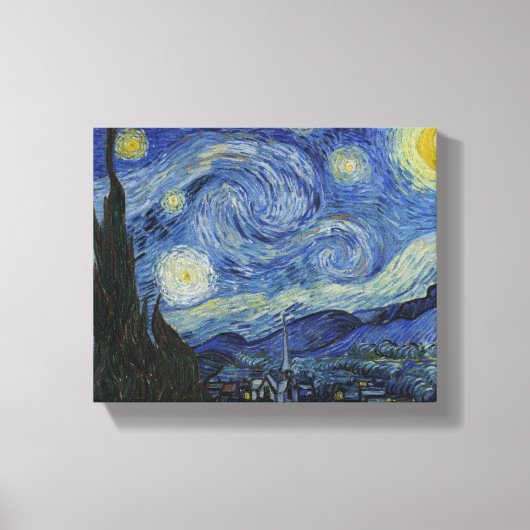 Starry Night Leinwand Malerei von Vincent Van Gogh (Vorderseite)
