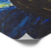 Starry Night Leinwand Poster (Ecke)