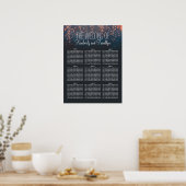 Starry Night Lights Hochzeitskarte Poster (Küche)