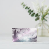 Starry Night Lights Visitenkarte (Stehend Vorderseite)