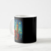 Starry Night London Red Telephone Box Queen's Guar Kaffeetasse (Vorderseite Links)