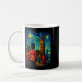 Starry Night London Red Telephone Box Queen's Guar Kaffeetasse (Links)