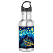 Starry Night Machu Picchu Peru Edelstahlflasche (Vorderseite)