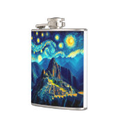 Starry Night Machu Picchu Peru Flachmann (Links)