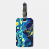 Starry Night Machu Picchu Peru Gepäckanhänger (Rückseite vertikal)