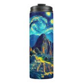 Starry Night Machu Picchu Peru Thermosbecher (Vorderseite)