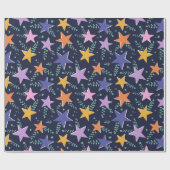 Starry Night Magic Geschenkpapier (Flach)
