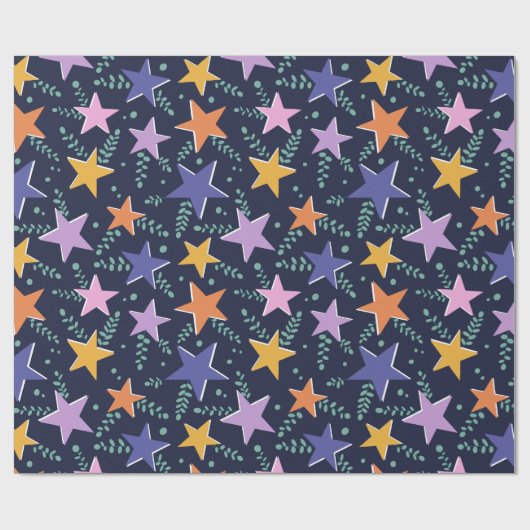 Starry Night Magic Geschenkpapier (Flach)