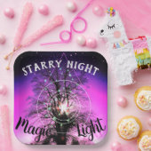 Starry Night Magic Light Pappteller (Party)