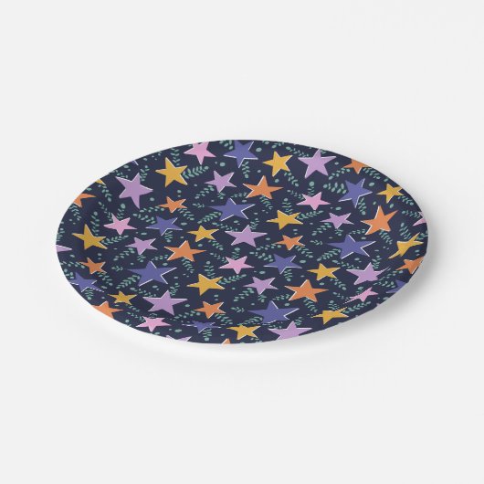 Starry Night Magic Pappteller (Schrägansicht)
