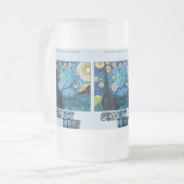 Starry Night Mattierte Tasse (Vorderseite Links)