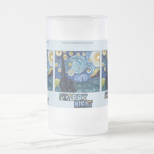 Starry Night Mattierte Tasse (Mittel)