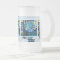 Starry Night Mattierte Tasse