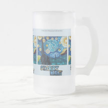 Starry Night Mattierte Tasse