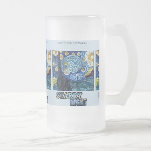 Starry Night Mattierte Tasse (Rechts)