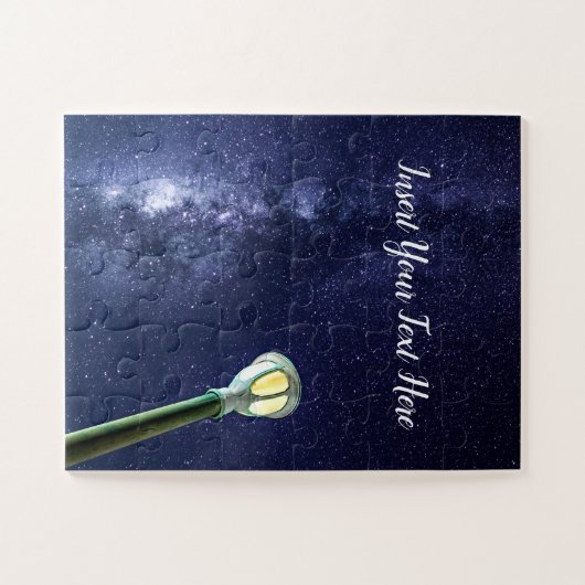 Starry Night Milky Way Galaxy Stars Sky Puzzle (Horizontal)