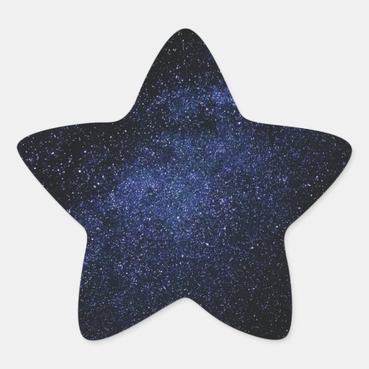 Starry Night_Milky Way Stern-Aufkleber (Vorderseite)