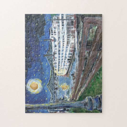 Starry Night Mississippi River Boat Puzzle (Vertikal)