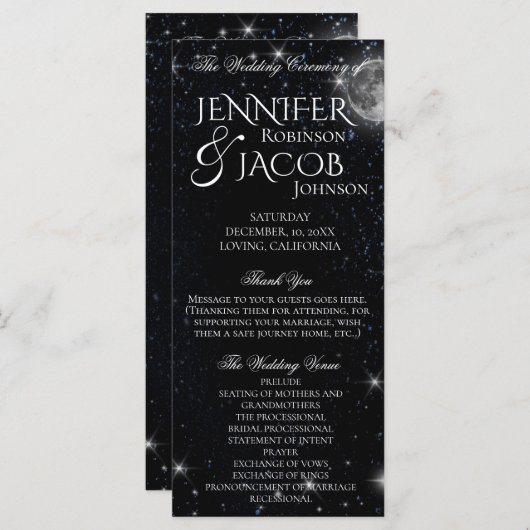 Starry Night mit dem Moon Programm (Vorne/Hinten)