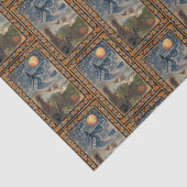 Starry Night mit Fall Border Halloween Seidenpapier (Detail)