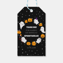 Starry Night mit Ghosts&Pumpkins Halloween Geschenkanhänger