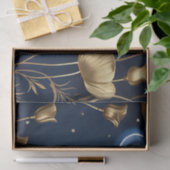 Starry Night mit Gold Crescent Moon Seidenpapier (Geschenk)