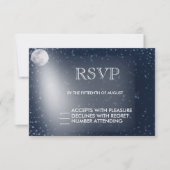 Starry Night mit Moon Glow UAWG RSVP Karte (Vorderseite)