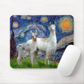 Starry Night mit zwei Llamas Mousepad (Mit Mouse)