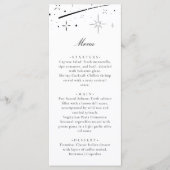 Starry Night Modern Celestial Wedding Dinner Menükarte (Vorderseite)