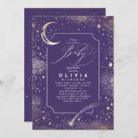Starry Night Moon Mystical Celestial Baby Dusche