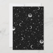 Starry Night Moon Mystical Celestiday Einladung (Rückseite)