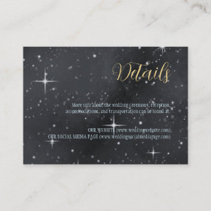 Starry Night Moon Phases Celestial Enclosure Card Begleitkarte