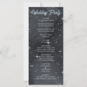 Starry Night Moon Phases Celestial Wedding Program (Rückseite)