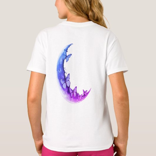 Starry Night Moon Shirt für Kinder - Niedliche Ast (Rückseite)