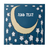 Starry Night Moon Tile Fliese (Vorderseite)