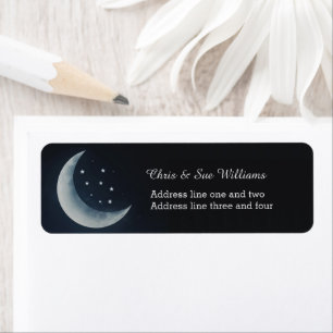 Starry Night Moon und Sterne Elegant