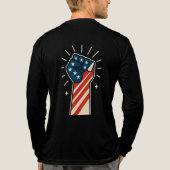 Starry Night Mountain & Camping Tri-Blend Shirt (Rückseite)