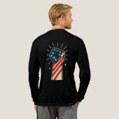 Starry Night Mountain & Camping Tri-Blend Shirt (Voller Rücken)