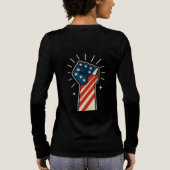 Starry Night Mountain & Camping Tri-Blend Shirt (Rückseite)