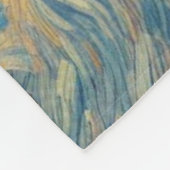 Starry Night Mountain Village Weihnachten Fleecedecke (Ecke)