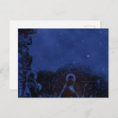 Starry Night Nativity Postkarte (Vorne/Hinten)