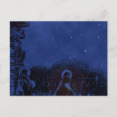 Starry Night Nativity Postkarte (Vorderseite)