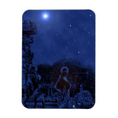 Starry Night Nativity Scene Magnet (Vertikal)