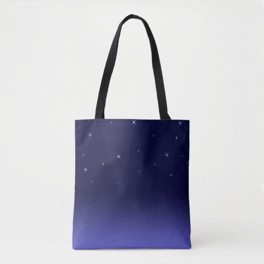 Starry Night, Navy Blue - individuell anpassbare T Tasche (Vorderseite)