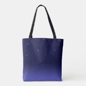 Starry Night, Navy Blue - individuell anpassbare T Tasche (Rückseite)